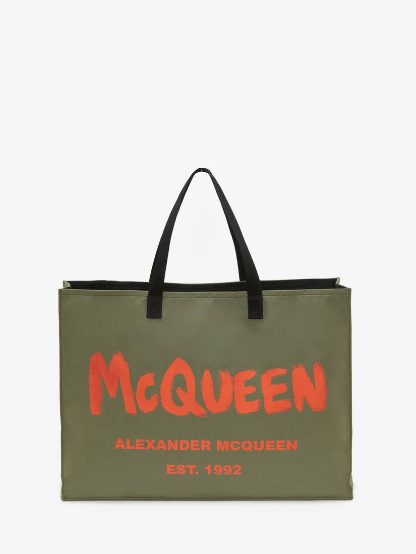 Totes Alexander McQueen East West Graffiti Hombre - Verdes - Mexico 107-RHPBTS